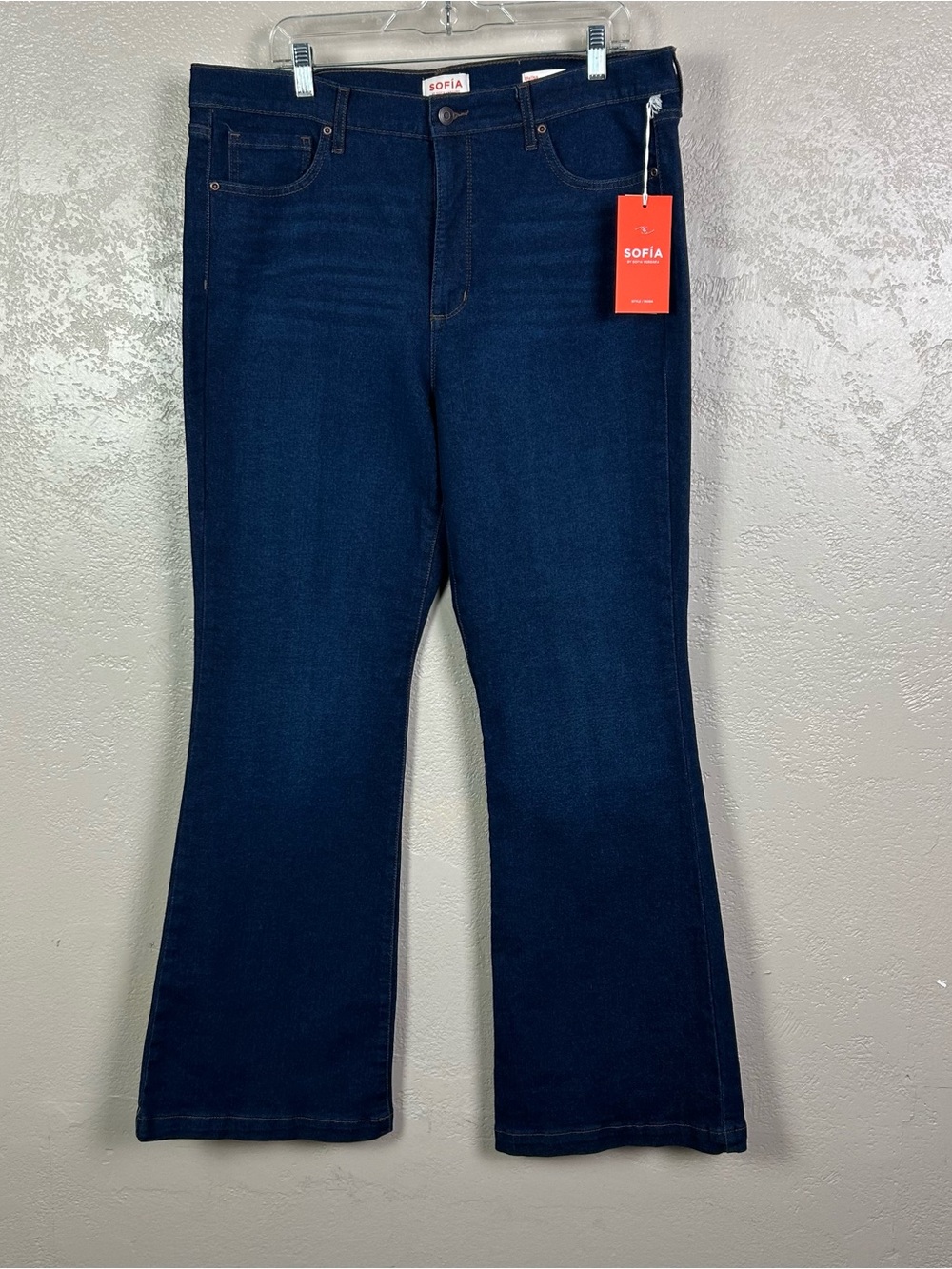 sofia by sofia vergara Dark Indigo Flare Jeans